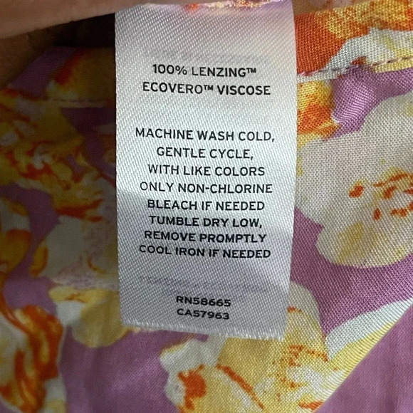 BP. Women's Tunic Blouse Top Size S Multicolor Floral 100% Viscose Sleeveless - Picture 4 of 8